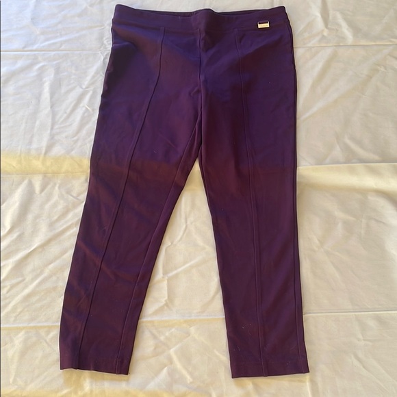 Calvin Klein Purple Pants - Picture 2 of 7